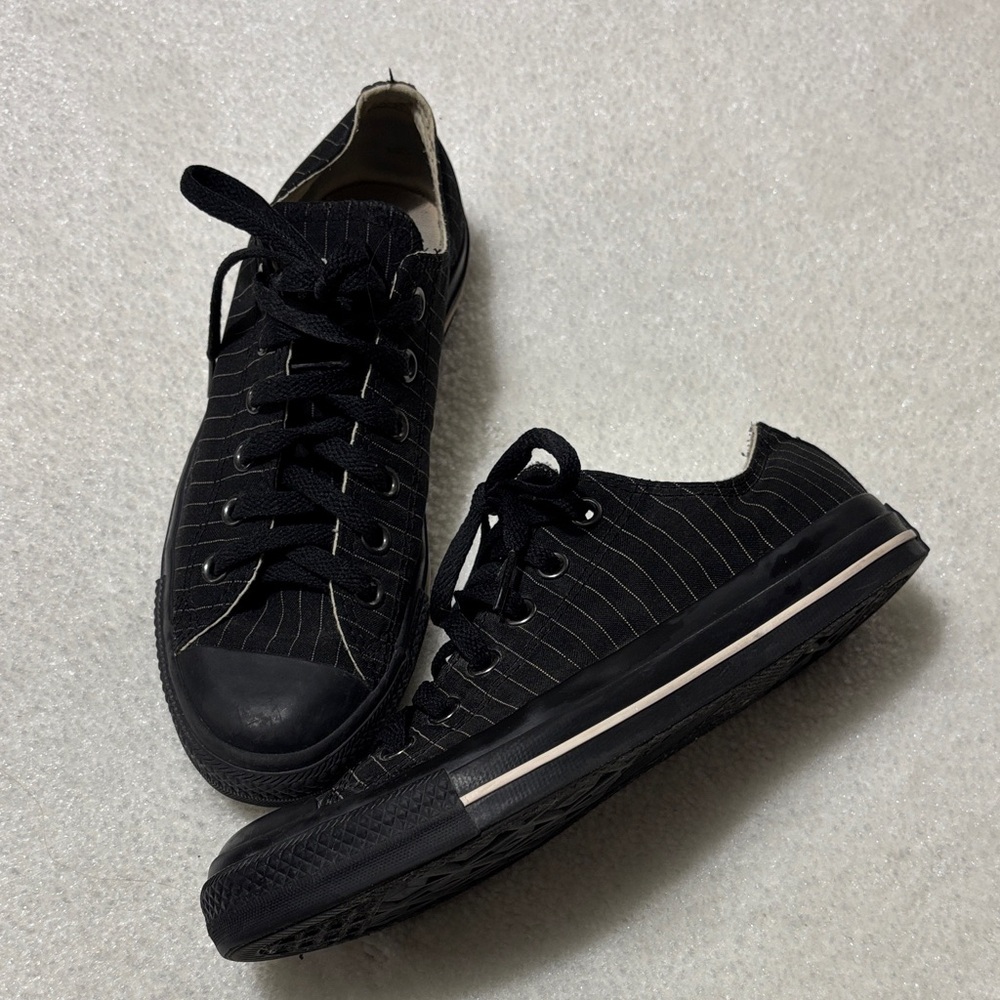 Converse Pinstriped Low Top Sneakers